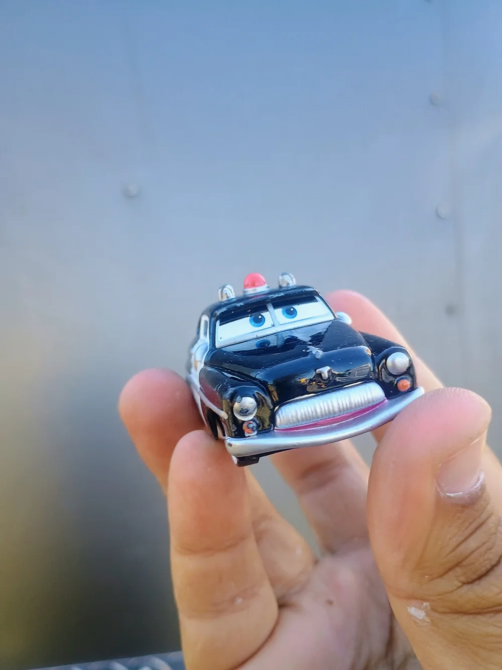 Disney Pixar cars sheriff car black & white mercury patrol car police